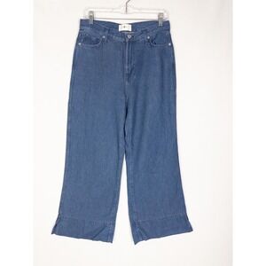 7 For All‎ Mankind Jeans Womens 27 Blue Mid Wash High Rise Relaxed Baggy